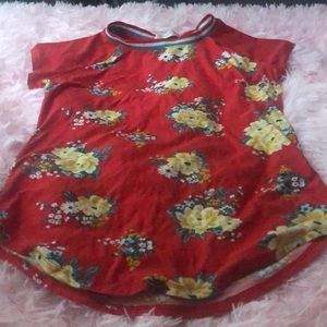 Flower short sleeve shirt